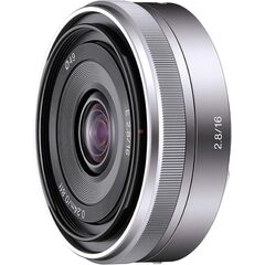 Sony E 16mm F2.8 (SEL16F28, Silver)