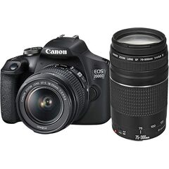 Canon EOS 2000D Kit (EF-S 18-55mm IS II) + EF 75-300 f4-5.6 III