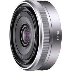 Sony E 16mm F2.8 (SEL16F28, Silver)