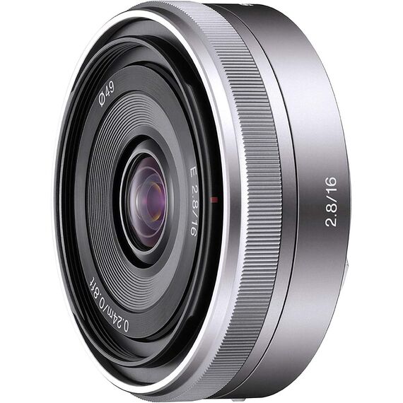 Sony E 16mm F2.8 (SEL16F28, Silver)
