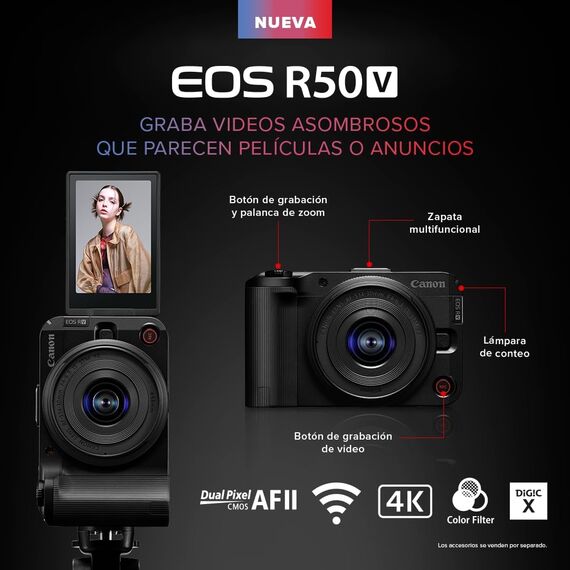 Canon EOS R50 V Kit RF-S 14-30mm PZ (Black)Canon EOS R50 V Kit RF-S 14-30mm PZ (Black)