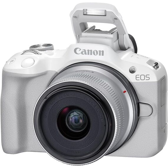 Canon EOS R50 Kit with (RF 18-45mm) (White)