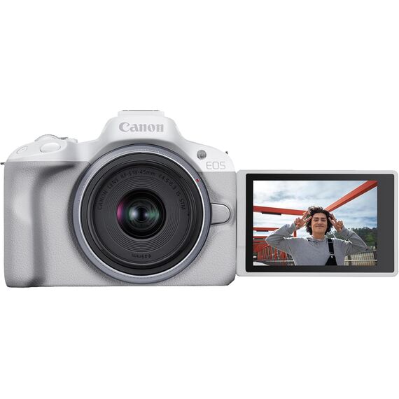 Canon EOS R50 Kit with (RF 18-45mm) (White)