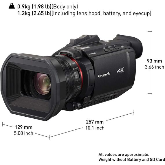 Panasonic HC-X1500 UHD 4K HDMI Pro Camcorder