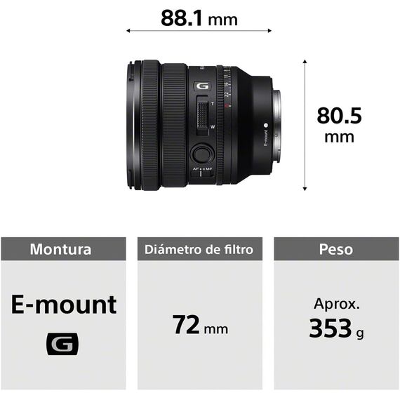Sony SELP1635G FE PZ 16-35 mm F4 G