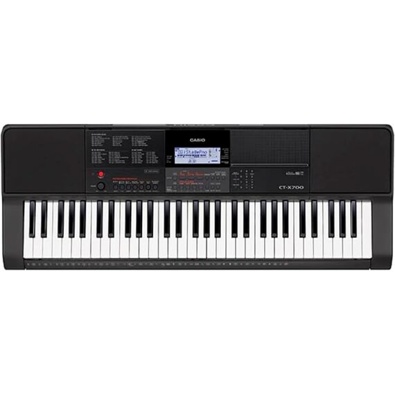 Teclado Musical Casio Portable CT-X700 61 Teclas Negro