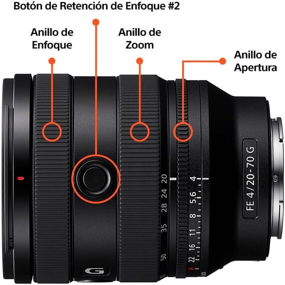 Sony FE 20-70mm F/4 G lente (SEL2070G)