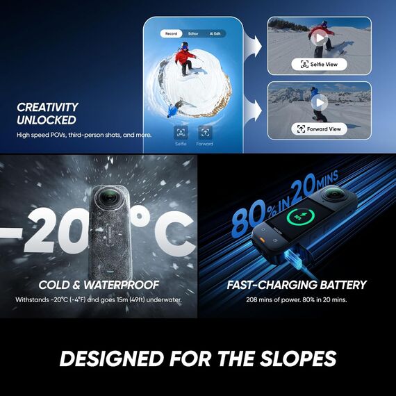 Insta360 X5 Cámara 360° Bundle