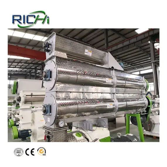 Máquina Peletizadora RICHI SZLH250 Capacidad 1-2T/H hasta 5-7T/H para Producción de Alimento Animal