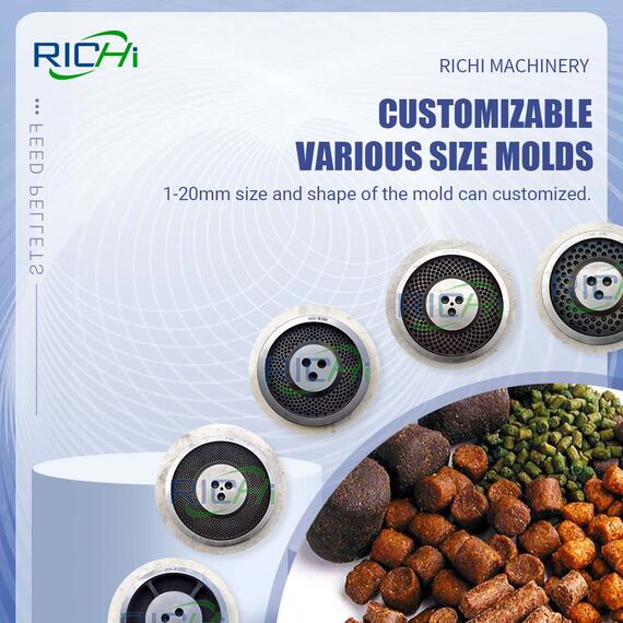 Máquina Industrial de Pellets de Alimentación Animal RICHI SZLH-420 - Para Aves, Ganado, Cabras, Conejos y Peces
