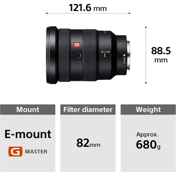 Sony FE 16-35mm f/2.8 GM Lens (SEL1635GM)