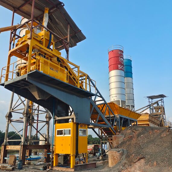 Planta Móvil de Concreto Premezclado con Control PLCPlanta Móvil de Concreto Premezclado con Control PLC